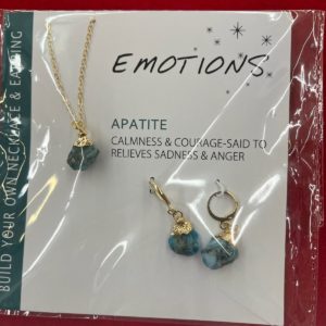 A package of jewelry with the words " emotions apatite."