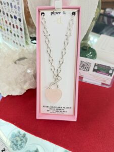 Silver Rose Quartz Necklace