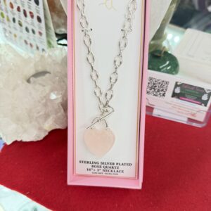 Silver Rose Quartz Necklace